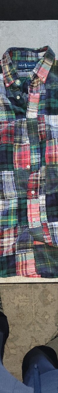 Ralph Lauren Multicolor Patchwork Plaid Button-Down Shirt